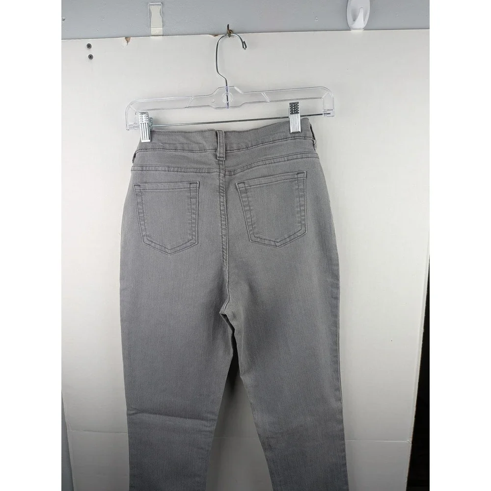 The Childrens Place Girls Super Skinny Gray Denim Jeans Size 16 Adjustable Waist